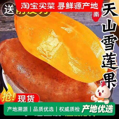 云南雪莲果红泥沙黄心脆甜当季新鲜水果批发团购优质包邮