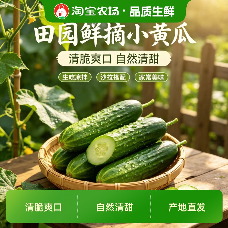 活动正宗水果黄瓜寿光小黄瓜应季水果孕妇水果无刺整箱新鲜