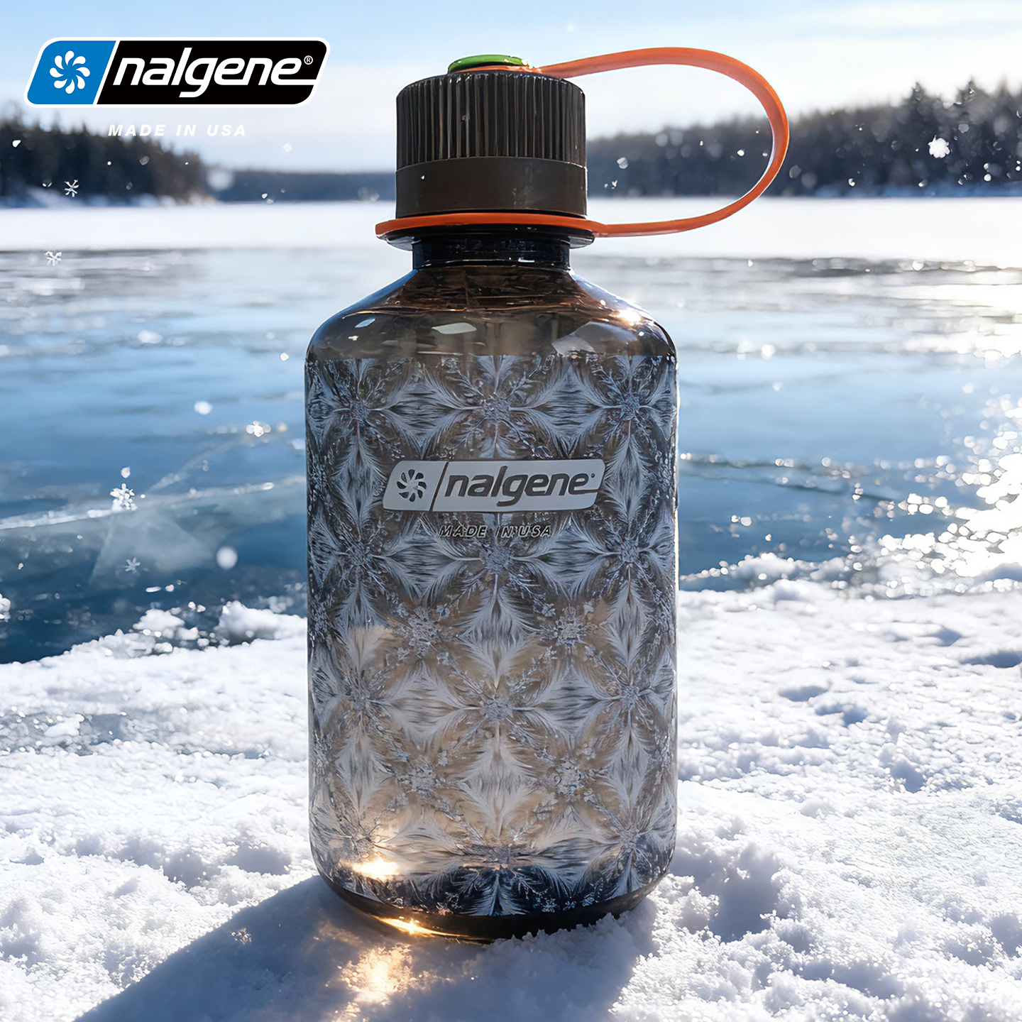 nalgene花纹款风凝雪魄运动水壶