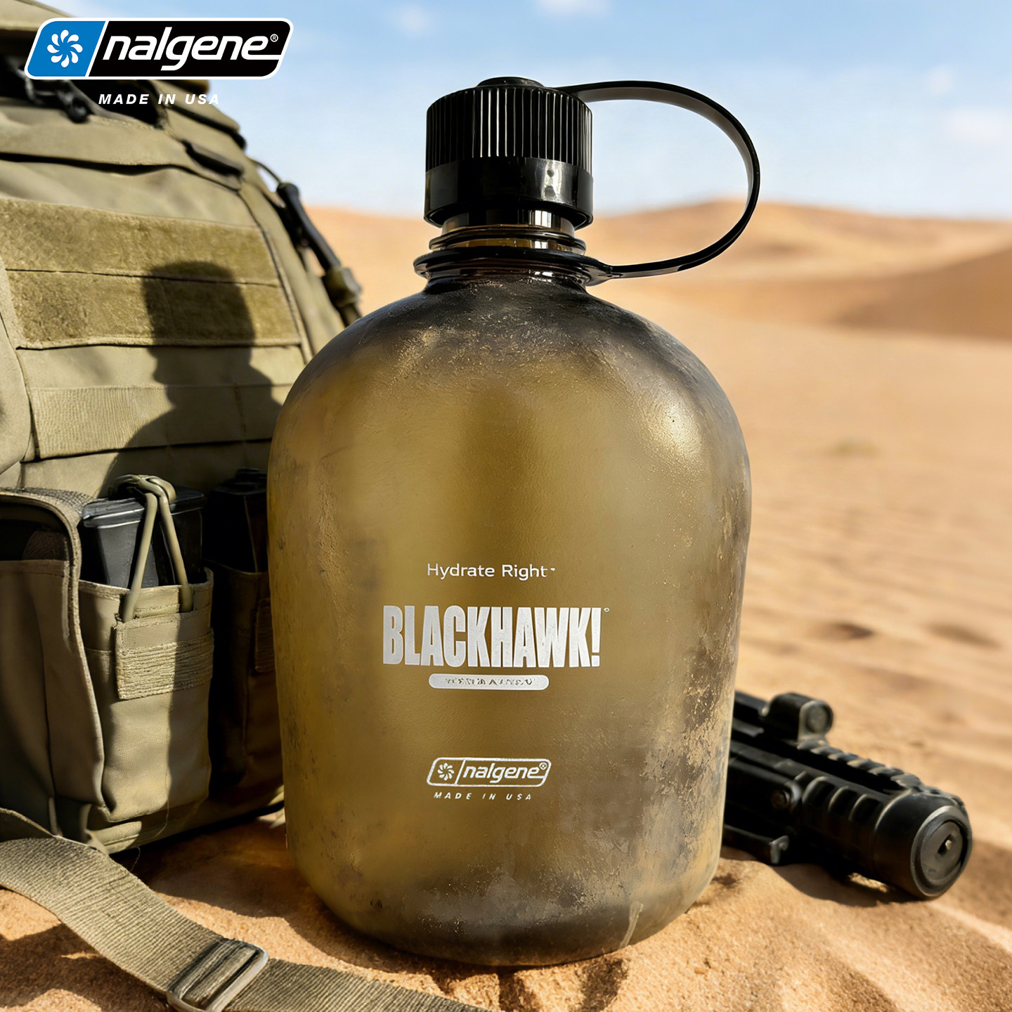 乐基因nalgene运动水杯大容量户外便携塑料军训健身水壶美国进口