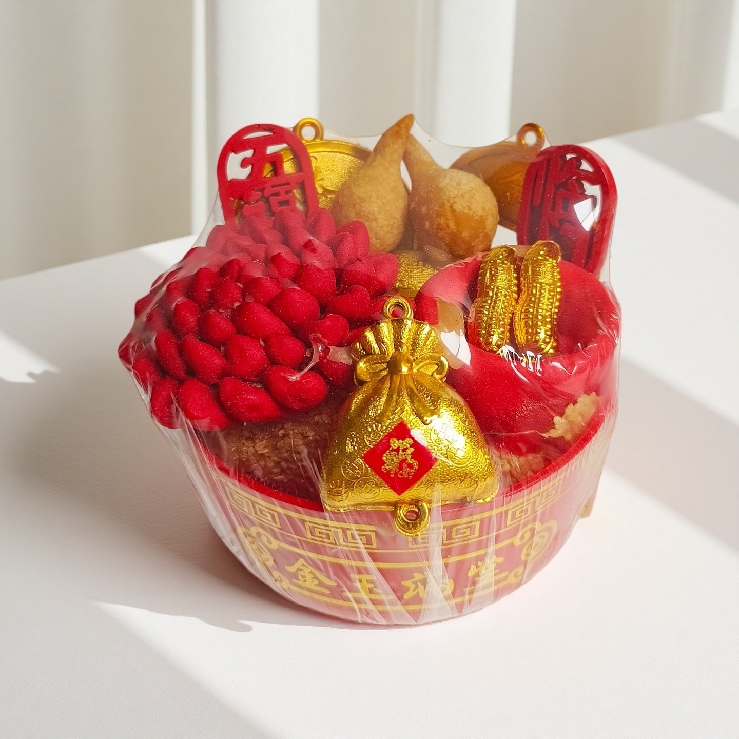 传统春节日摆件石榴花煎堆油炸大福碗开业乔迁喜事生日精美装饰品,零食/坚果/特产,中式糕点/新中式糕点,淘宝优惠券,粉丝福利购,淘宝优惠卷