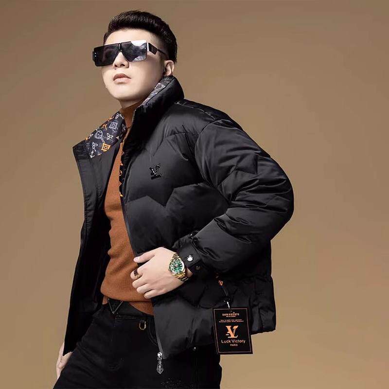 男士立领白鸭绒加厚保暖羽绒服