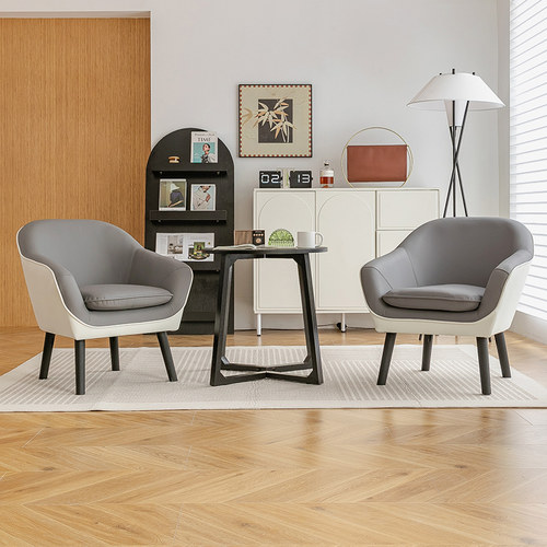 现代简约阳台休闲小户型椅子懒人沙发单人卧室办公酒店公寓洽谈椅