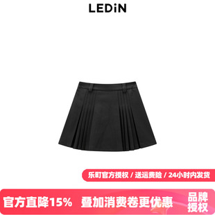 【商场同款】乐町少女学院风细百褶裙24冬季新款半身裙C2GEE4212