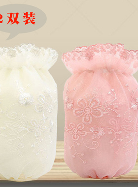 好看的袖套高颜值2025新款精致漂亮白色羽绒服专用耐脏秋冬女透明