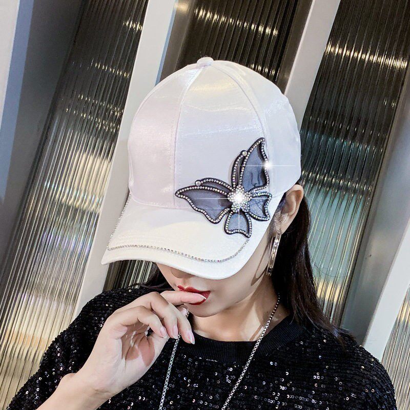 帽子女韩版休闲春夏丝光绸
