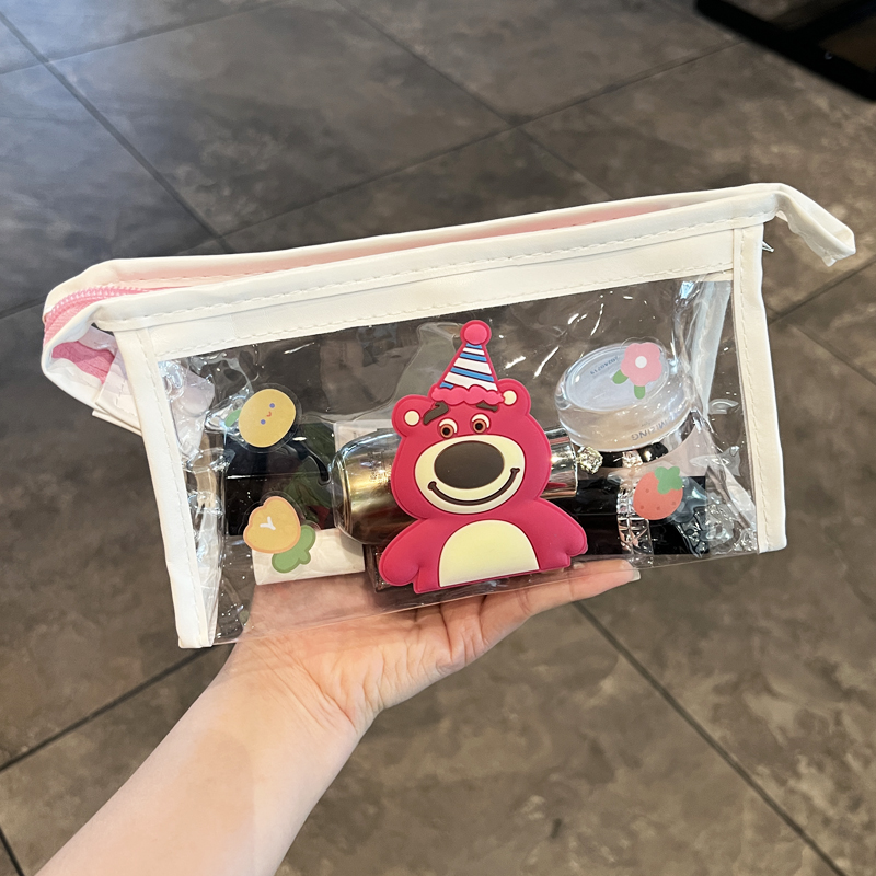 透明防水化妆包pvc简约可爱大容量化妆品收纳袋便携小号旅行洗漱