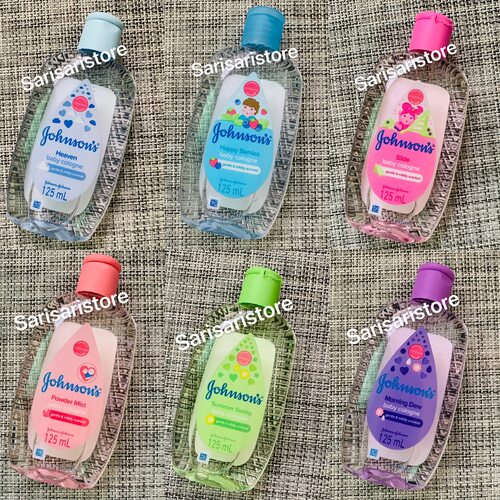 现货宝宝婴儿香水淡香水 Johnson baby cologne 125ml蓝色