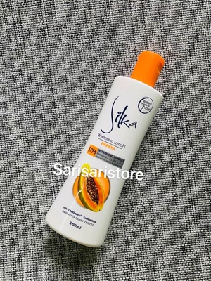 Available silka whitening lotion papaya SPF6 body lightening
