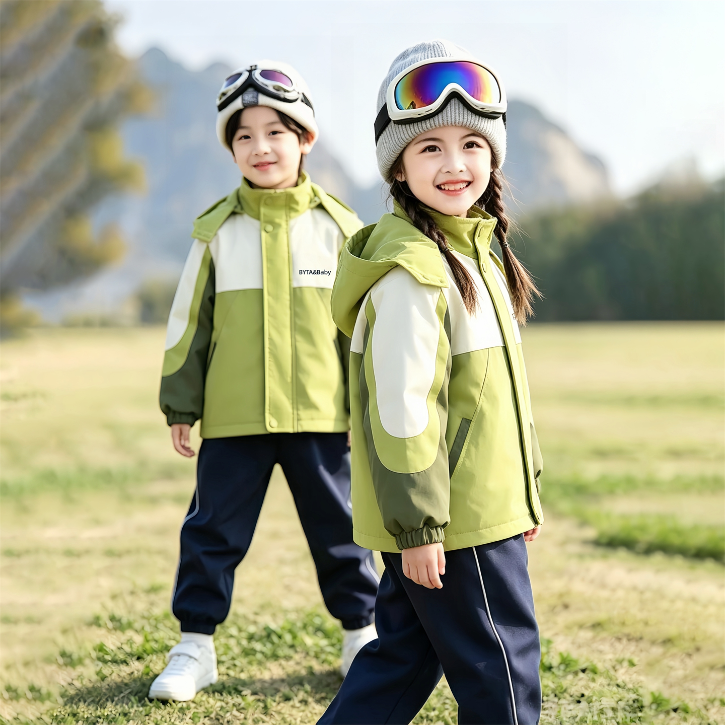 小学生校服冲锋衣三件套