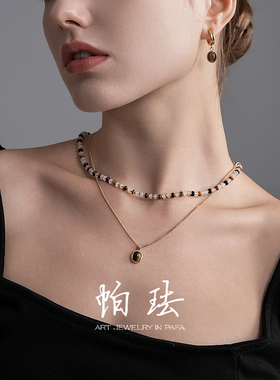 【自然】PAFA帕珐天然虎眼石串珠项链