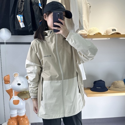 哥伦比亚户外休闲夹克连帽外套女