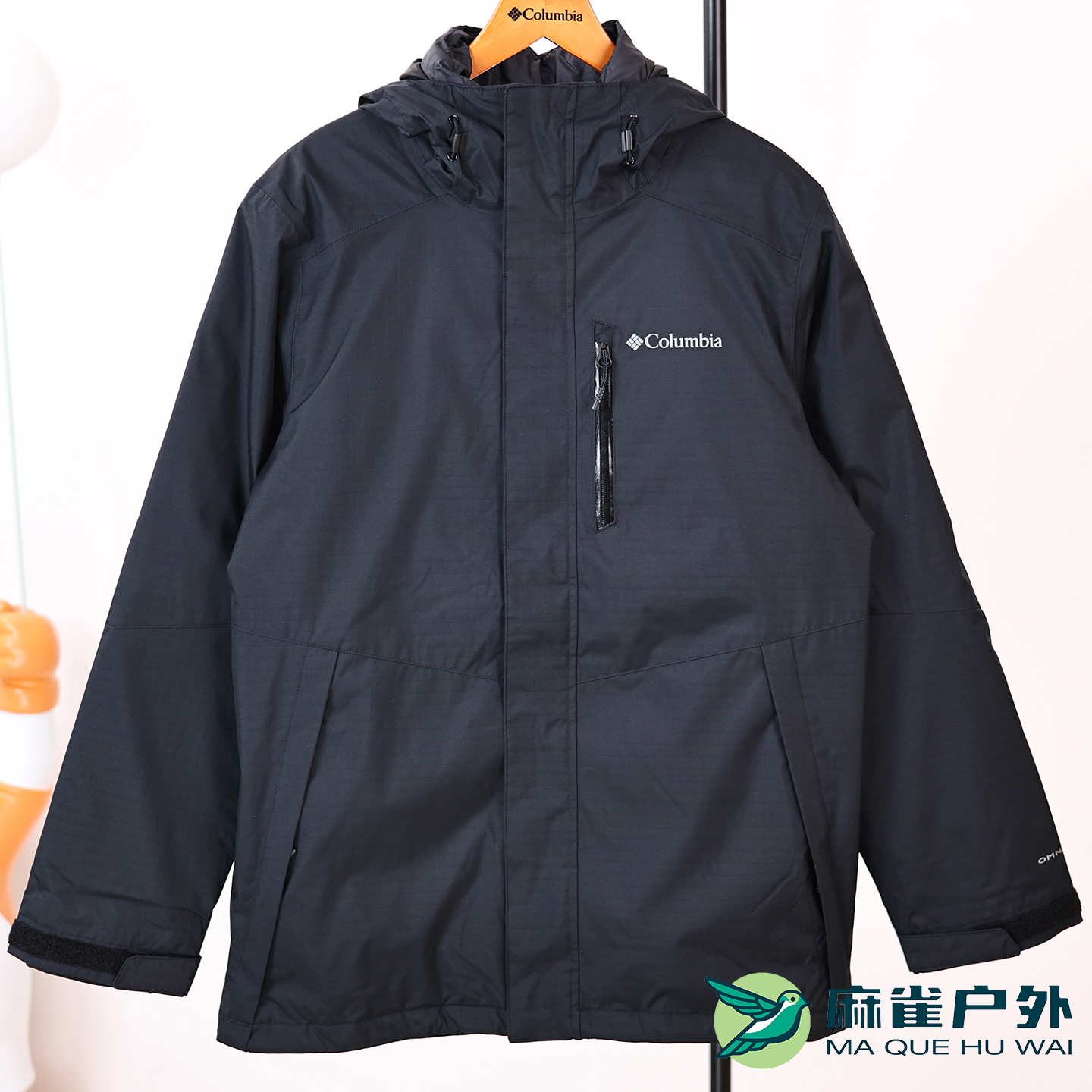 哥伦比亚男子棉内胆三合一冲锋衣