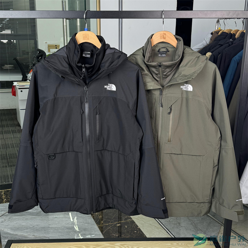 TheNorthFace北面男子冲锋衣户外透气防水保暖软壳三合一外套89ZS