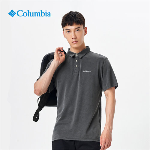 哥伦比亚户外男快干短袖POLO衫