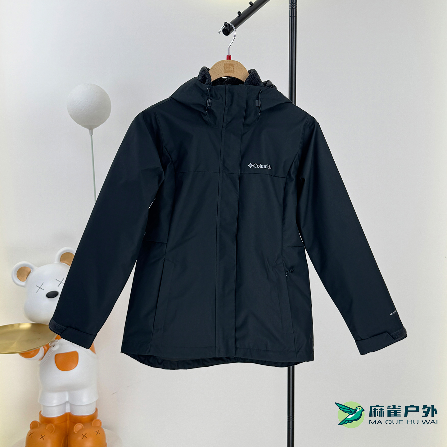 哥伦比亚户外防水女三合一冲锋衣