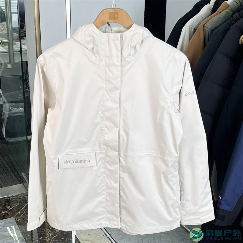 哥伦比亚户外防水女士单层冲锋衣