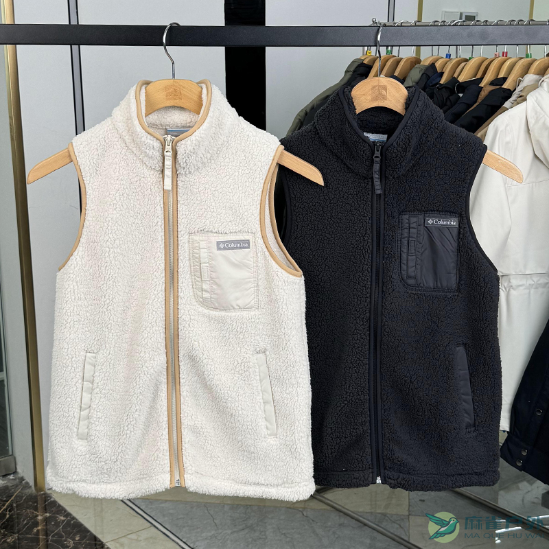 哥伦比亚户外保暖女抓绒背心马甲