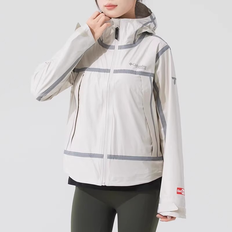 哥伦比亚户外轻盈防水冲锋衣外套