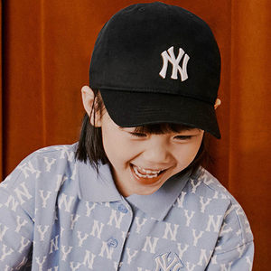 MLB男女童NY刺绣遮阳休闲棒球帽
