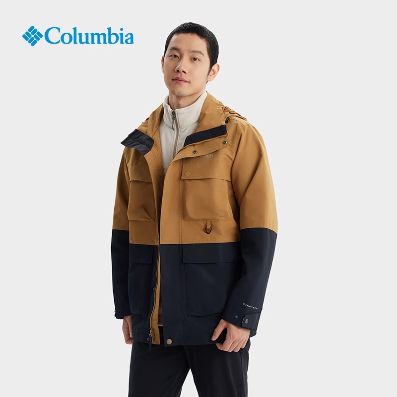 哥伦比亚防水保暖户外徒步外套男