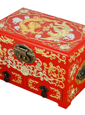 推光漆器官方贾兴手工首饰盒
