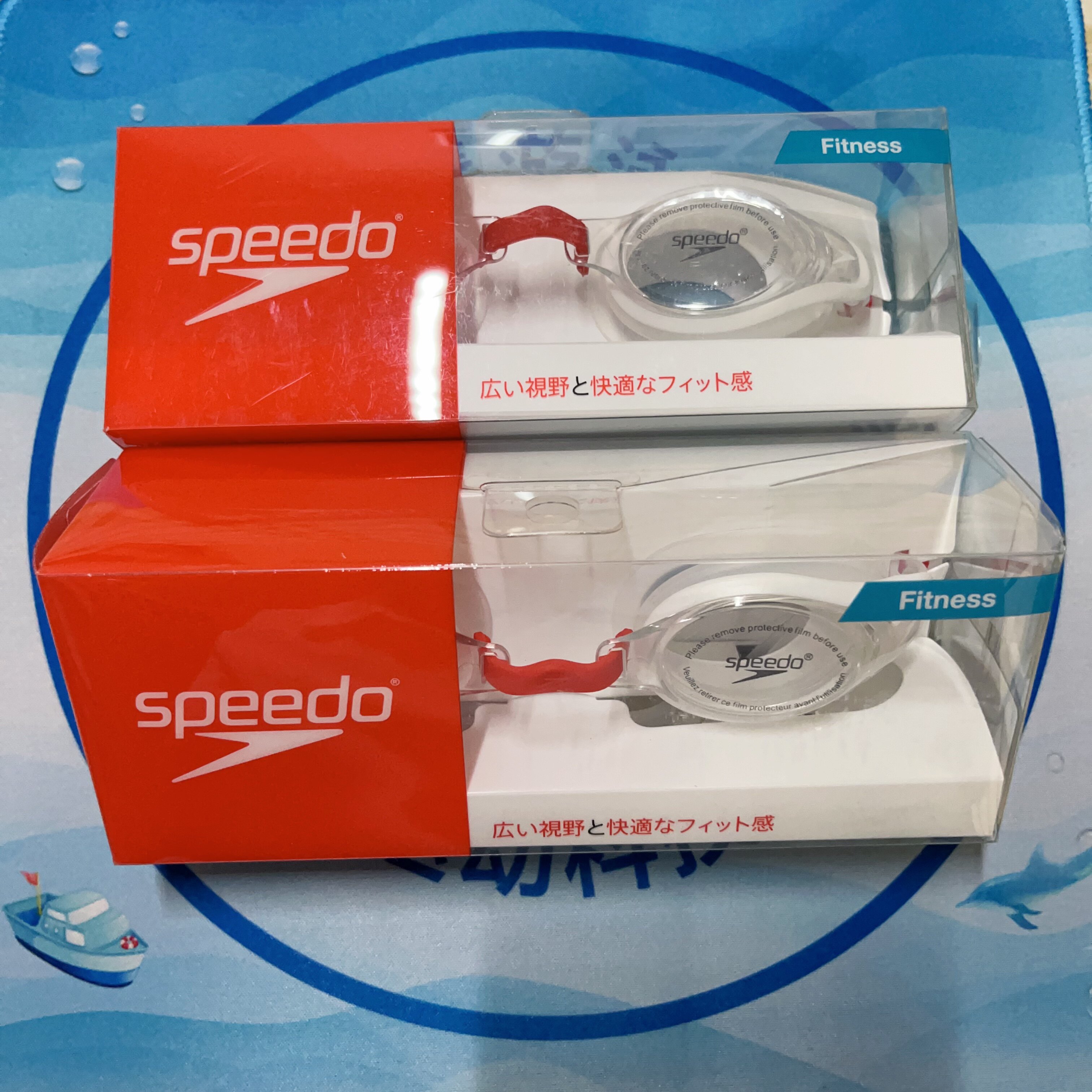 Speedo/速比涛男女同款民用训练玩水游泳眼镜舒适透明硅胶泳镜