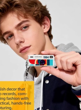 跨境现货Thumbprint camera拇指数码相机钥匙挂件可拍照高清带屏