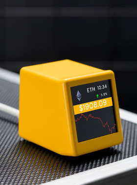 跨境2026智能时钟 加密货币价格显示器虚拟货币BTC曲线跟踪BitCoi