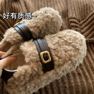 保暖 女INS加绒加厚休闲雪地靴冬季 自留爆款 巨舒适溜街厚底毛毛鞋