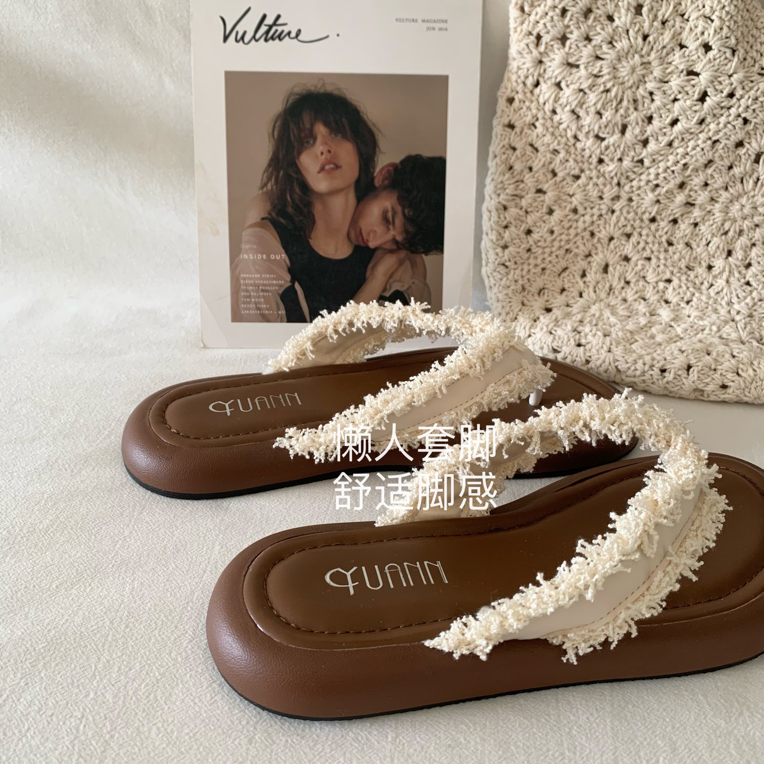 岛屿！度假！夏威夷~INS波西米亚风人字拖女百搭休闲沙滩凉拖鞋夏