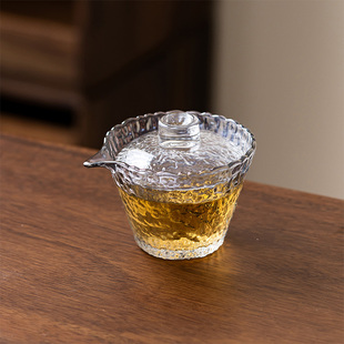 喝茶玻璃小茶杯家用玻璃杯透明水杯主人杯个人酒杯玻璃茶杯办公