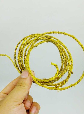 稻草绳子1m/2m/3m/5m细绳 手工编绳草绳糯稻杆绳园艺阑珊复古装饰
