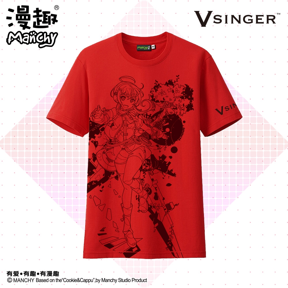 正版授权漫趣动漫周边vocaloid乐正绫动漫纯棉T恤衣服V家春夏款