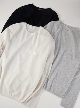 HolyMen | 康赛妮Baby cashmere小山羊绒软糯亲肤打底长袖毛衣男