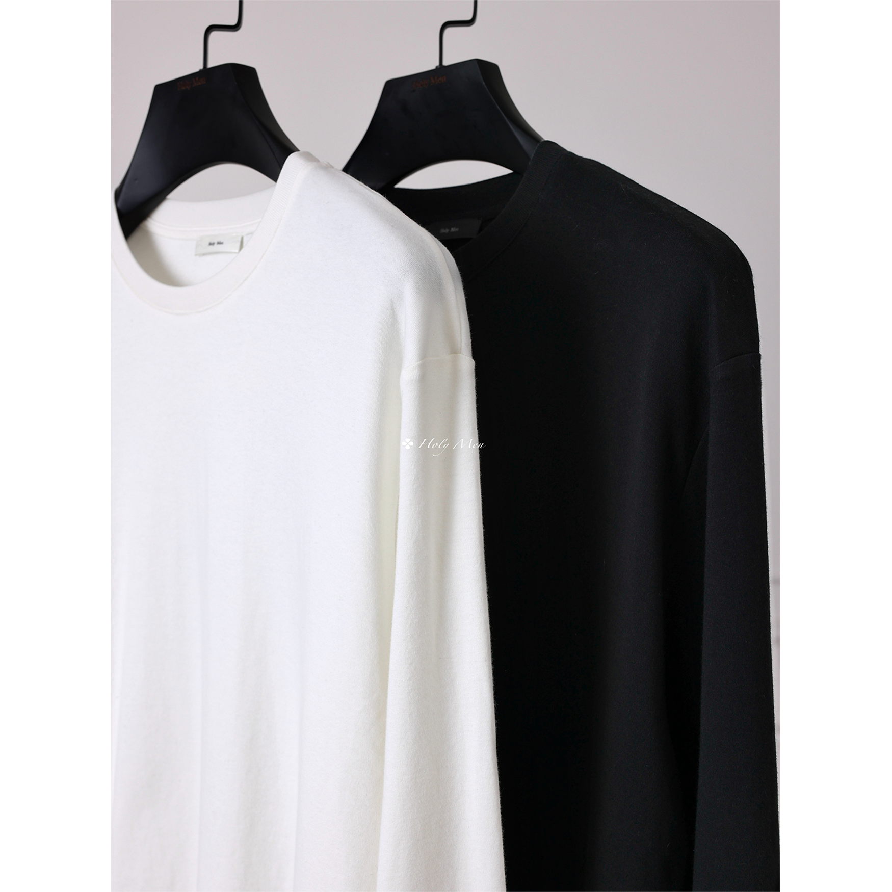 HolyMen灵地思羊毛桑蚕丝长袖Tee