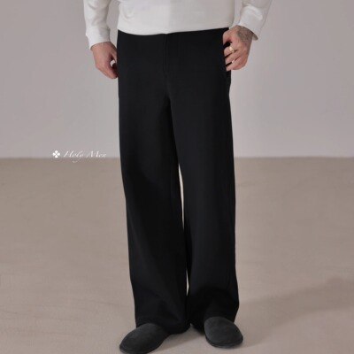 HolyMen液氨双层棉侧骨宽松长裤