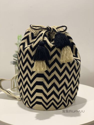 果果 wayuu 精品单股大号 双肩背包 瓦尤包 手工编织包
