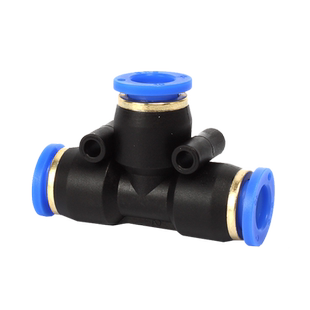 sns神驰气动PU三通快速接头高压气管三通对接头变径高压快插直通