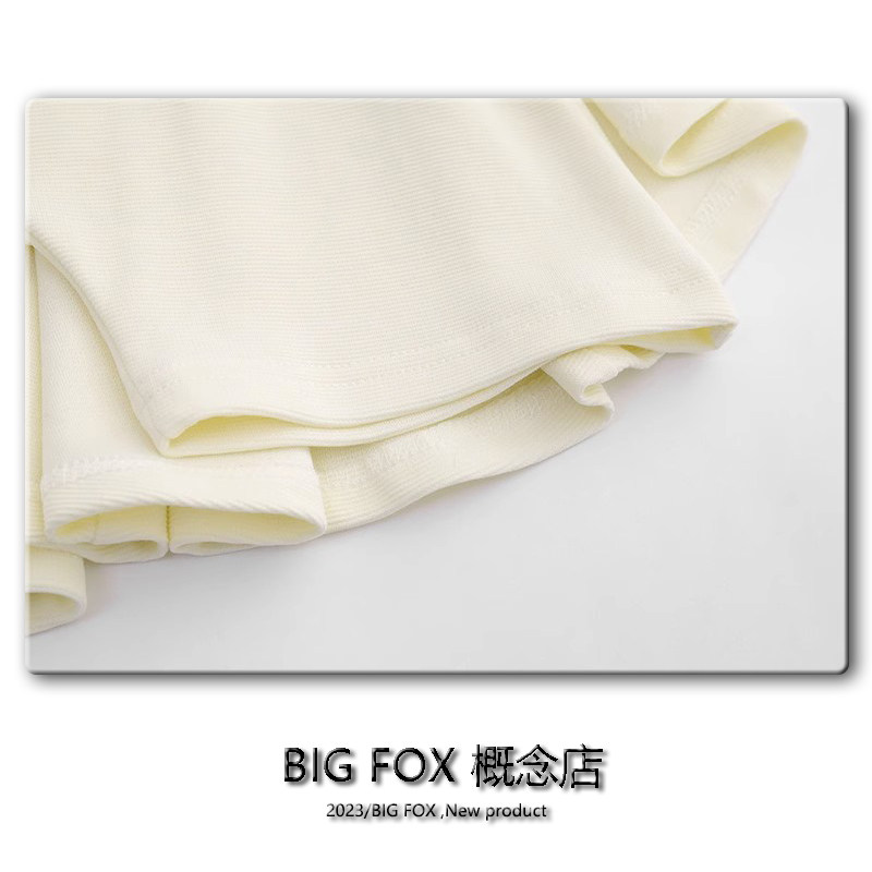 BIG FOX 발레 소녀 슬리밍 다목적 짧은 스커트 여성 여름 신작 댄스 스커트 스커트 엉덩이 덮는 퀼로트