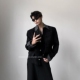 黑沧社 高智感假两件设计感格纹垫肩cleanfit外套男高级贵气夹克