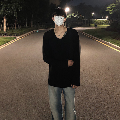 黑沧社/圆领内搭长袖低领打底衫