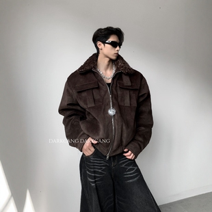 黑沧社/轻奢90%白鸭绒羽绒服外套男冬季保暖立领cleanfit夹克棉服