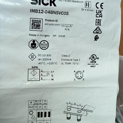 原装西克SICK  IME12-08NPSZW2K  1040781