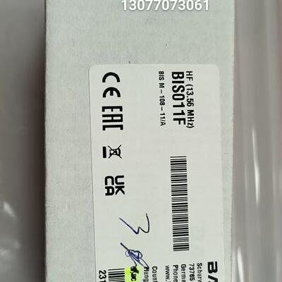 巴鲁夫BIS011F高频读写头BIS M-108-11/A原装正品现货