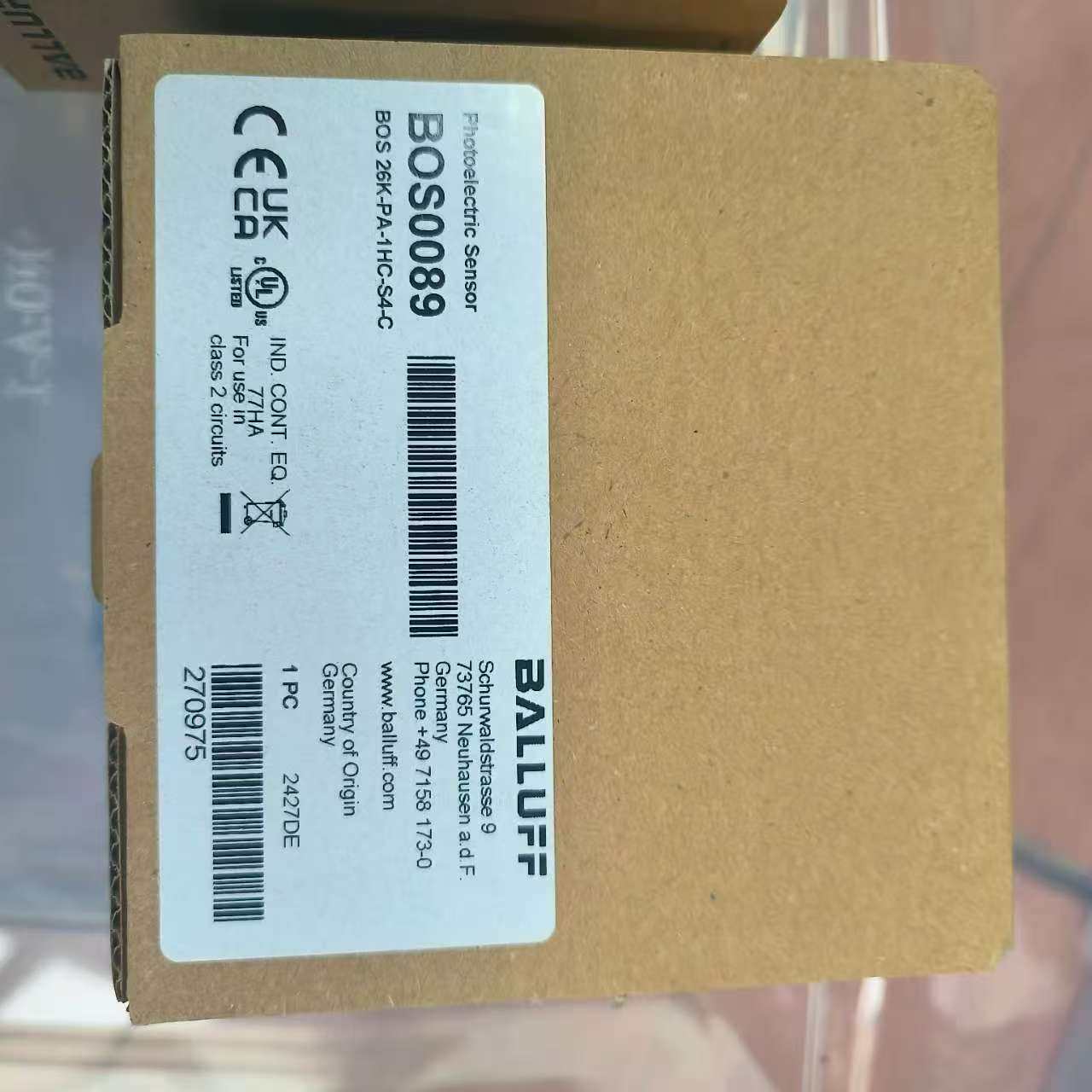 BOS0089巴鲁夫光电传感器