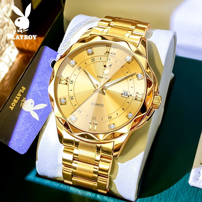 正品牌男士手表男款2026年新款全自动石英表奢华腕表防水商务名式