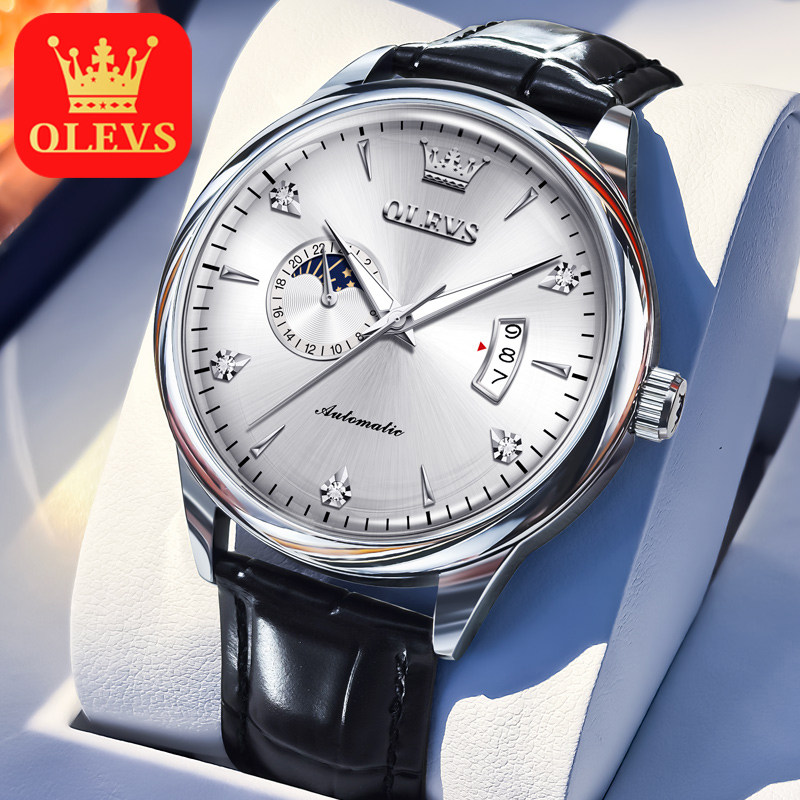 瑞士认证正品牌男士手表月相名式