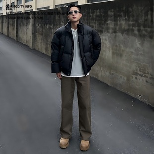 CNIE凡越【显高升级】原创美拉德直筒男裤牛仔裤小个子高腰裤宽松