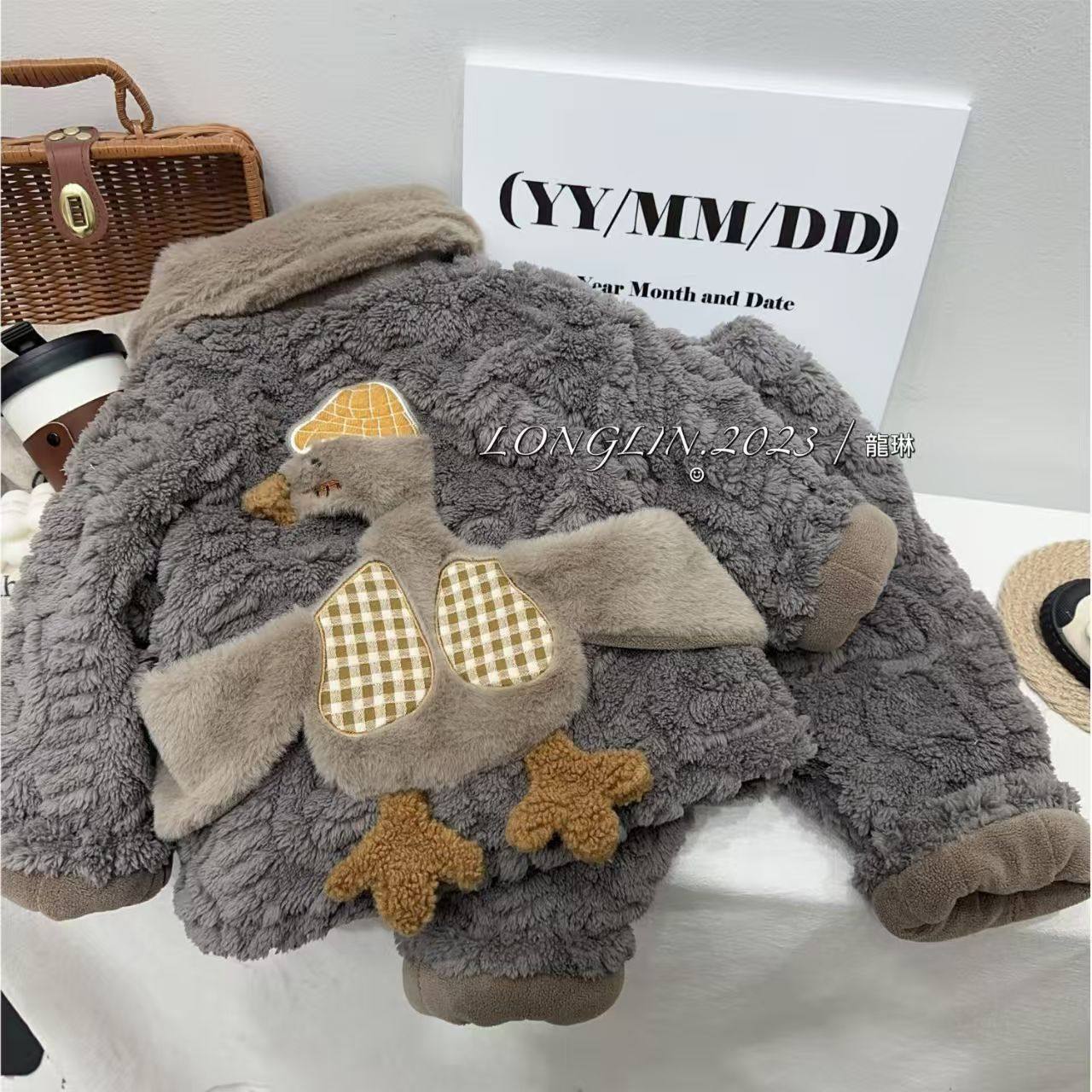 慕小橙男童加绒睡衣儿童冬季三层加厚珊瑚绒套装男宝宝家居服外穿,童装/婴儿装/亲子装,家居服套装,淘宝优惠券,粉丝福利购,淘宝优惠卷